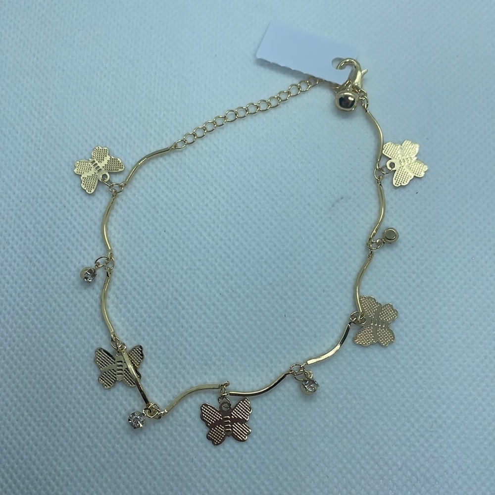 Butterfly anklet